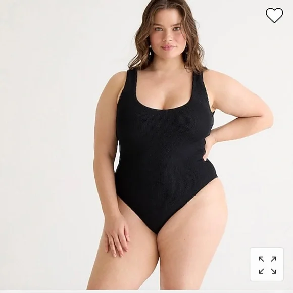 New J.Crew Scrunchie Classic Scoopneck 1-piece - Picture 1 of 9